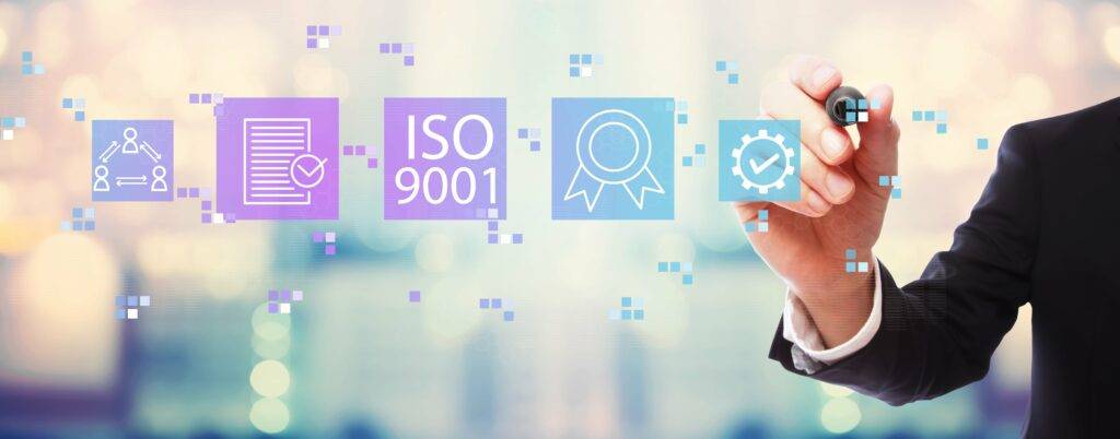 Grafik ISO 9001 Qualitätsmanagement